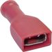 TRU COMPONENTS 1583087 Connecteur femelle Largeur d'insertion : 4,80 mm Épaisseur d'insertion : 0,80 mm 180 ° Entièrement isolé Rouge 1 pièce(s)