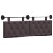 vidaXL - Tête de lit suspendue - Marron foncé - Tissu