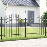 vidaXL Tuinhek WOERDEN 240 x 140 cm Poedercoated staal Grijs