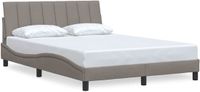 vidaXL Hanko Bedframe Stof Taupe 140x200 cm