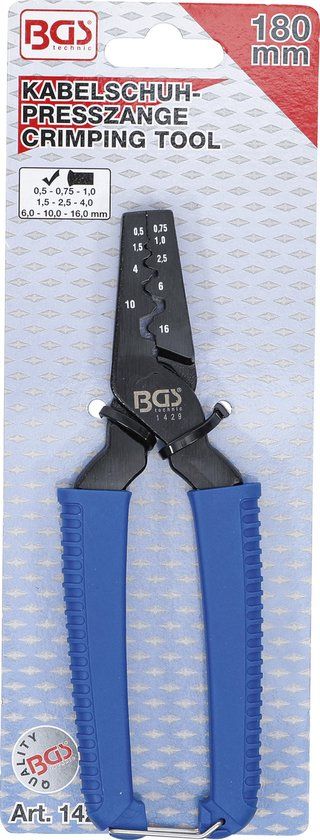 BGS 1429 Adereindhulstang - Krimptang - tot 16,0 mm²