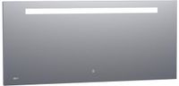 Brauer Quartz Spiegel - Rechthoekig - 160 cm - met Directe LED-Verlichting - Dimbaar - met Touchbediening - met Klok