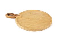 Excelsa Eco Living Snijplank/dienblad, rond, bamboe en acacia, diameter 30 cm