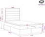 vidaXL Ottoman Bed with Mattress and Headboard Black 120 x 200 cm Fabric