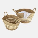LOBERON Mand set van 2 Farivon bruin/crème
