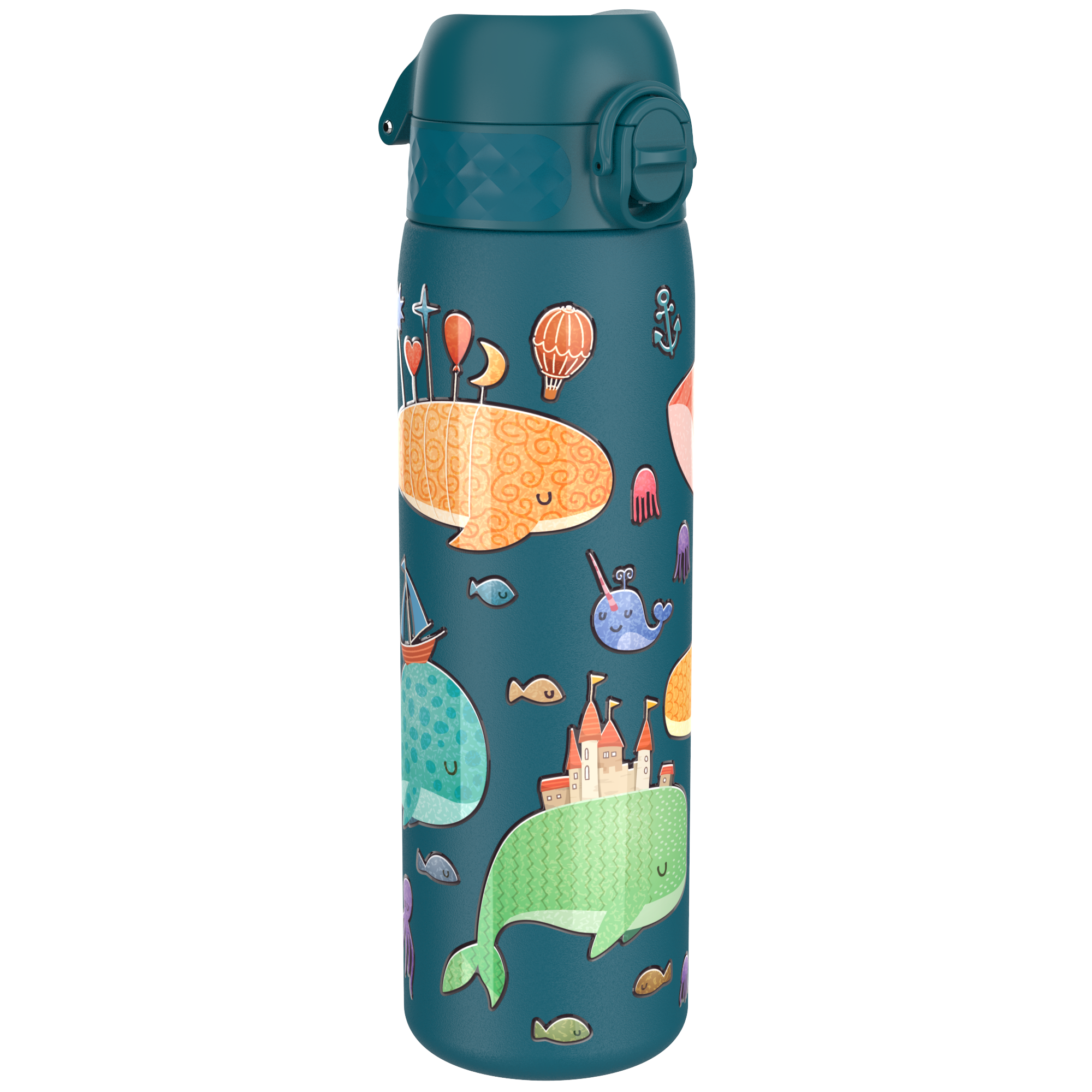 ion8 Roestvrijstalen waterfles 600 ml donkergroen