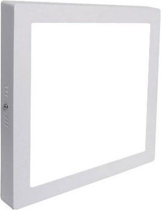 LED Downlight - Opbouw Vierkant 18W - Koud Wit 6400K - Mat Wit 225mm