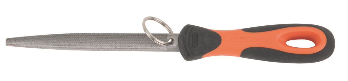 Bahco Halfronde vijl ERGO™ | met veiligheidsring | met hecht | halfzoet | 150 mm - TAH1-210-06-2-2