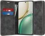 Techsuit Hoesje geschikt voor HONOR Magic8 Lite - Confy Book Wallet Case - Zwart