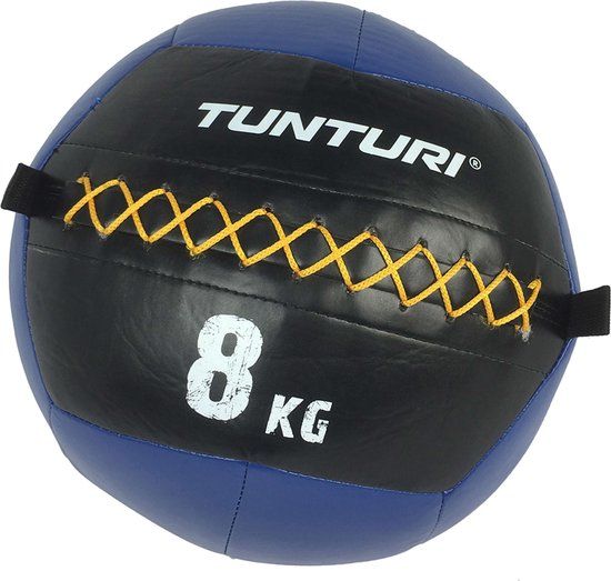 Tunturi Wall Ball - Medicine ball - 8kg - Blauw