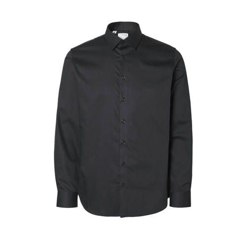 SELECTED HOMME Slim Fit Overhemd - SLHSLIM Zwart
