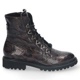 Durea Veterboots 9838 Dames Bruin combi Leer/Lak Wijdte K