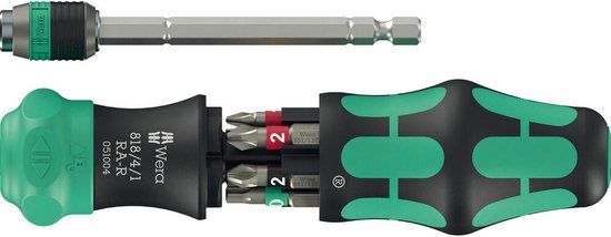 Wera Kraftform Kompakt 20 RA-R Bitschroevendraaier 1/4 - 6 In 1 Multi-bit - Met Ratelfunctie