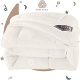 Sleep Comfy Premium 4-seizoenen Wollen Dekbed 200x220 cm