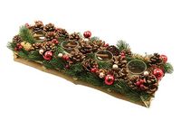 Nataluna DEC.D theelichthouder voor 4 plaatsen, 47 x 14 cm