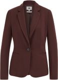 WE Fashion Dames getailleerde jersey stretch blazer - Cinnamon brown