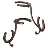 Cowboy Hoedenrek - Set van 2 decoratieve wandgemonteerde houders