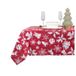 Unique Living Nappe - Nappe - rouge avec imprimé de Noël - 150 x 250 cm -