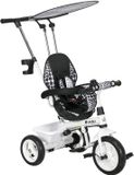 HOMCOM Kinderdriewieler - Metaal - 105x47x98cm - Wit