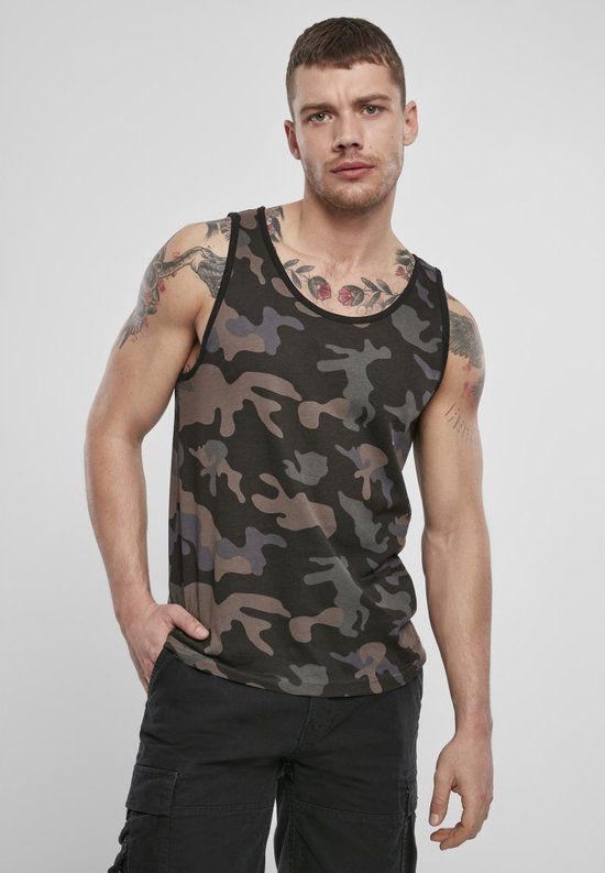 Brandit Tank Heren Tanktop - donkercamouflage - L
