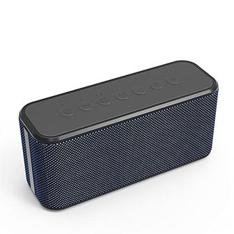 Bluetooth luidspreker draadloos, 80W Peak draadloze TWS draagbare outdoor feestsprekers met subwoofer, diepe bas, 6 LED kleurrijke lichten, luid stereo geluid Boombox voor feest, thuis, camping