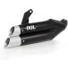 IXIL Hyperlow zwart XL achterdemper SUZUKI SV 650 16-, SV 650 X 18- (Euro 4 of Euro 5) (Black)