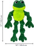 Kong Knots Frog Groene Knuffel voor Honden 46cm
