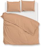 Zohome Dekbedovertrek Percalle - Effen Bedlinnen - 200x220 - Beige - Dekbedhoes van 100% Katoen-Perkal