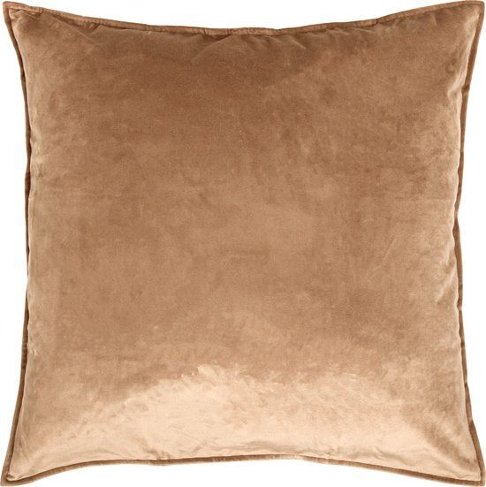 QUVIO Sierkussenhoes - Fluweel - 45x45cm - Bruin
