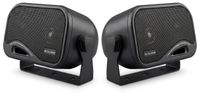 Merkloos Autoluidsprekers set - 3-weg coaxiaal - 80 W RMS - Zwart - Opbouw 185 x 98 x 115 mm
