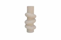 HS Potterie Vaas deco kemi d16h35cm beige