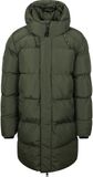 Superdry Lange Pufferjas Hooded Mosgroen - Maat L - Heren - Gewatteerde jassen