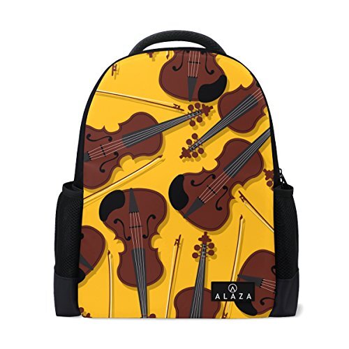 My Daily Mijn dagelijkse violen Doodle Rugzak 14 Inch Laptop Daypack Bookbag voor Travel College School