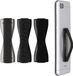 kwmobile Support de doigt pour smartphone - Set de 3 - Noir/Gris/Gris foncé