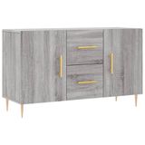vidaXL Dressoir - 100x36x60 cm - Grijs Sonoma Eiken