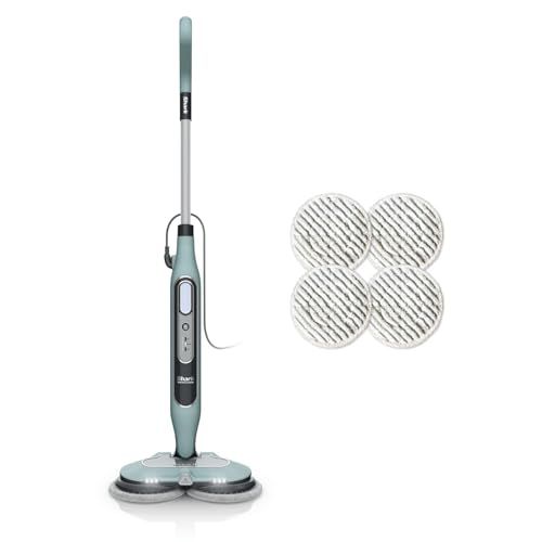 Shark Stoomreiniger, Auto-Stoom & Schrob Stoomreiniger, Steam Blaster & 6 Dirt Grip Pads, 3 Stoomstanden, Verwijdert Vlekken & Vuil, Alle Gesealde Harde Vloeren, 8 m Snoer, Saliegroen, S8201EUCP