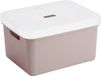 Sunware boîte de rangement panier coffre - 32 litres - rose - plastique - avec couvercle transparent - 45 x 35 x 24 cm - série Sigma