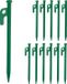 Relaxdays tentharingen rotspen - set van 12 - 20 cm - staal - groen