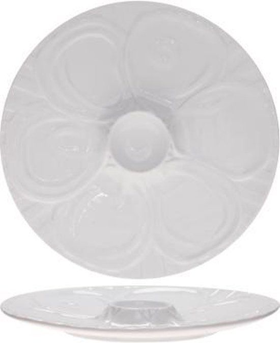 Cosy & Trendy Oesterbord - 28,5 cm - Wit - Porselein