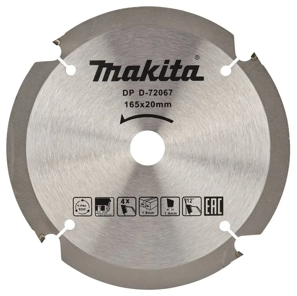 Makita D-72067 Cirkelzaagblad Vezelcementplaat