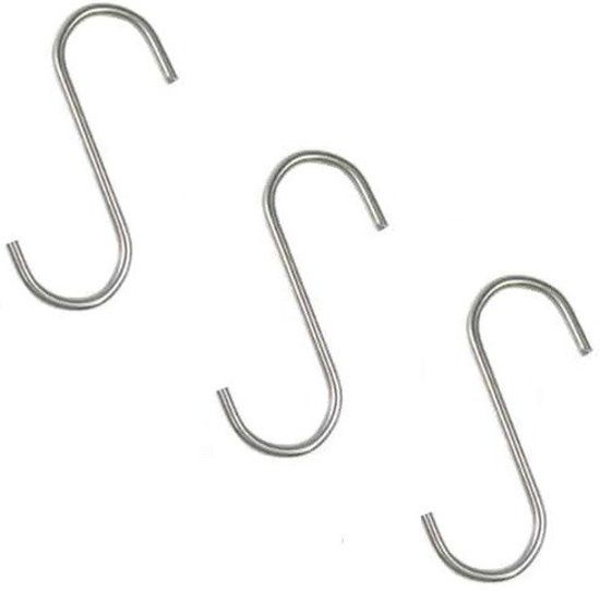Ben Tools 3x S-haken / ophanghaken - metaal - ophanghaakjes - 8719538577848
