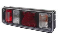 HELLA 2VP 340 961-421 Achterlicht - Hybride - 24V - Opbouw/Geschroefd - Lenskleur: Transparent - Stekker: DIN-Bajonett 1 x 7/Superseal 4 x 2 - Stekker: Male - rechts - Aantal: 1