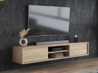 Mobistoxx FRUNDA Meuble tv-hifi 2 portes battantes chêne