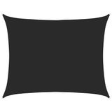 vidaXL - Zonnezeil - 160 g/m² - rechthoekig - 6x8 m - HDPE - zwart