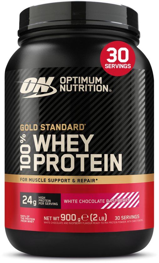 Optimum Nutrition Gold Standard 100% Whey Protein - White Chocolate Raspberry - 900 gram