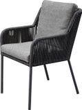 AVH-Collectie Sussex dining tuinstoel antraciet rope