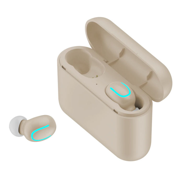 Stuff Certified TWS Draadloze Bluetooth 5 0 Oortjes Ear Wireless Buds Earphones Earbuds Oortelefoon Beige - Helder Geluid