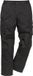 Fristads Werkbroek 2580 P154 - Zwart - C150 - Katoen - 245 g/m² - Mannen - Lang - Met kniezak