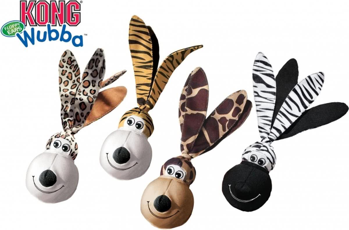 Kong Wubba Floppy Ears - Kauwspeelgoed - 224 mm - Assorti