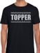 Bellatio Decorations Shoppartners Bv Zwart Topper shirt in zilveren glitter letters heren - Toppers dresscode kleding XL